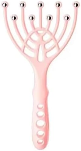 1 Pc Head Massager Scalp & Neck, 9 Claws Steel Ball Comb Roller, Handheld Relax Spa Hair Care for Stress Relief