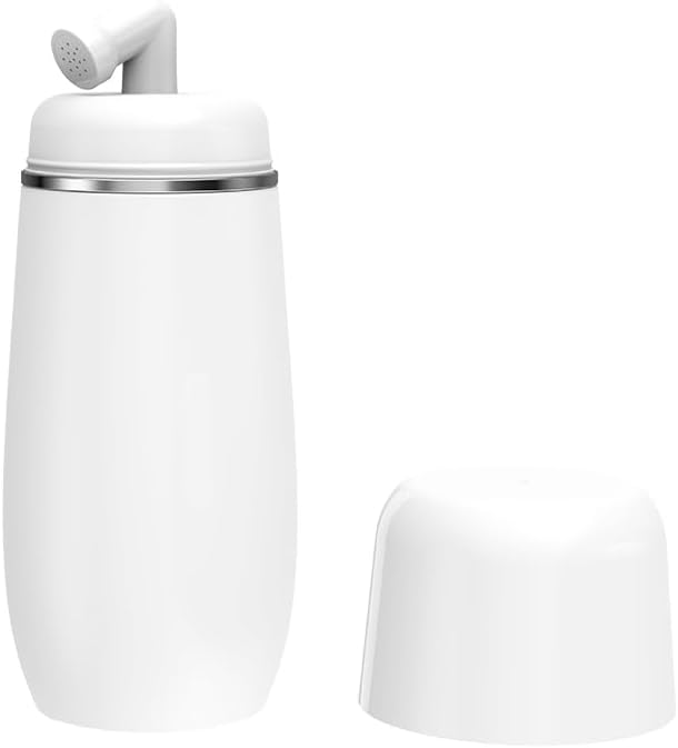Portable Bidet for Travel Friendly Handheld Personal Peri Bottle 400ml Convenient Leakproof Design Personal Hygiene Cleaning (White, 400ml)