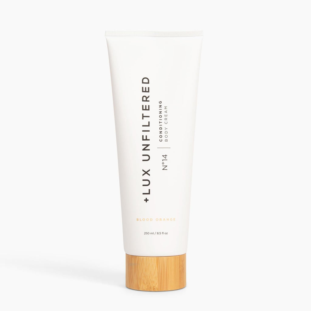 + Lux Unfiltered N°14 Conditioning Body Cream for Women - Moisturizing Body Lotion with Jojoba, Squalane, & Shea Butter - Hydrating, Skincare Grade Ingredients - Vegan & Cruelty Free - Blood Orange