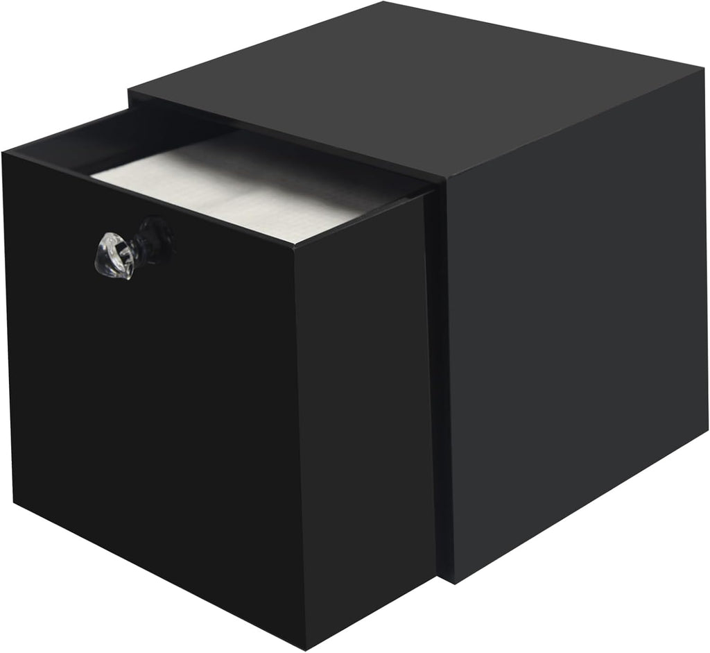 Face Towel Holder Compatible with XL, Disposable Face Towel Container Box, Black