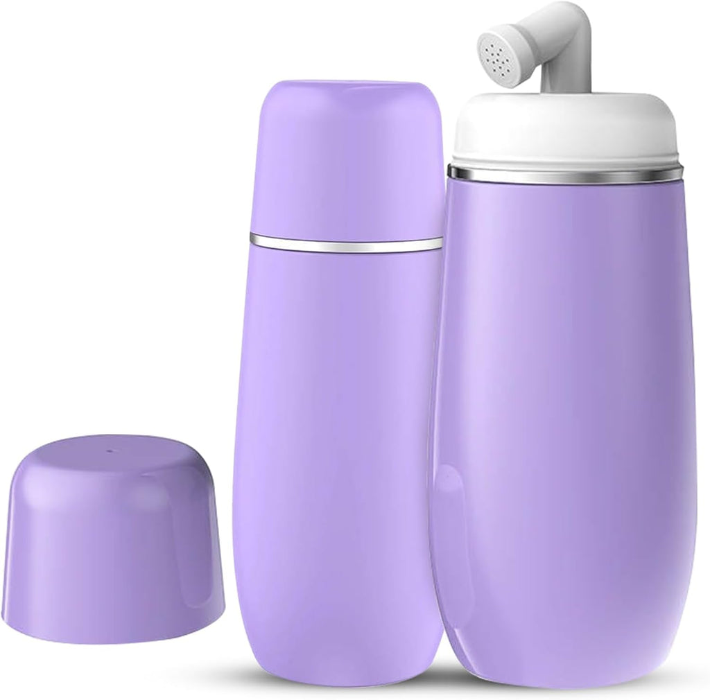 Portable Bidet for Travel - Friendly Handheld Personal - Peri Bottle - with 400ml Capacity, Convenient & Leakproof Design for Personal Hygiene Cleaning - Portable Bidet for Women and Men. (Purple)