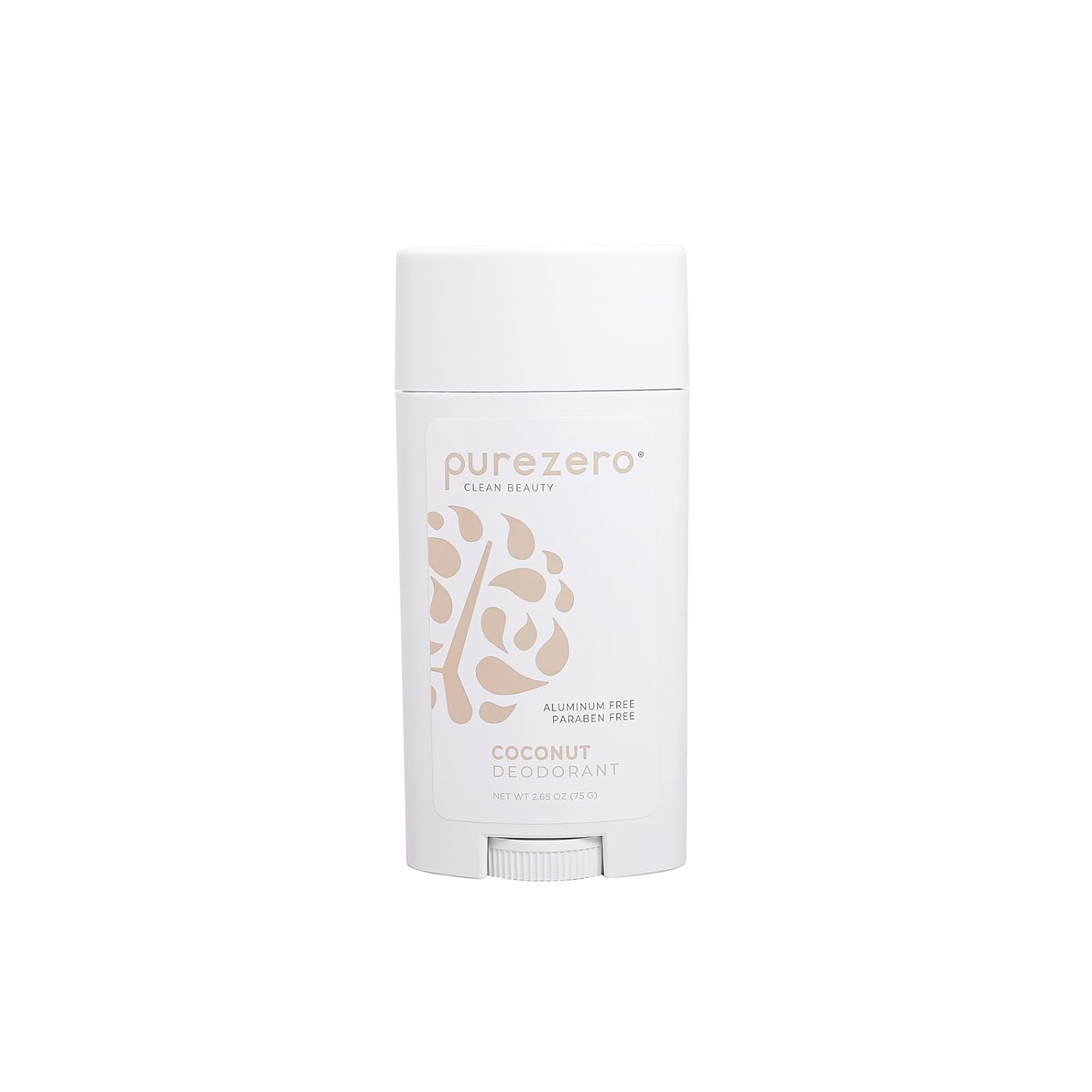 Purezero Deodorant | COCONUT | Aluminum & Paraben Free with Baking Soda and 24-Hour Odor Protection | For Women & Men | Infused with Shea Butter & Coconut Oil (1 Pack)