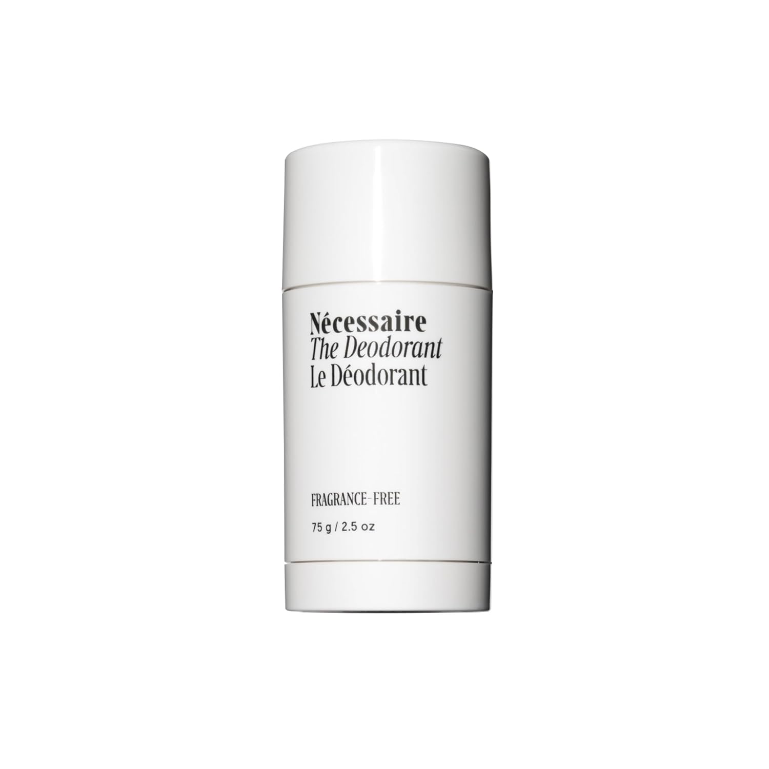 Nécessaire The Deodorant Fragrance-Free | Natural Aluminum Free Deodorant For Women & Men. Extra Strength Treatment with Mandelic Acid. Free of Baking Soda, Ozokerite & Parabens (75 g/2.5 oz)