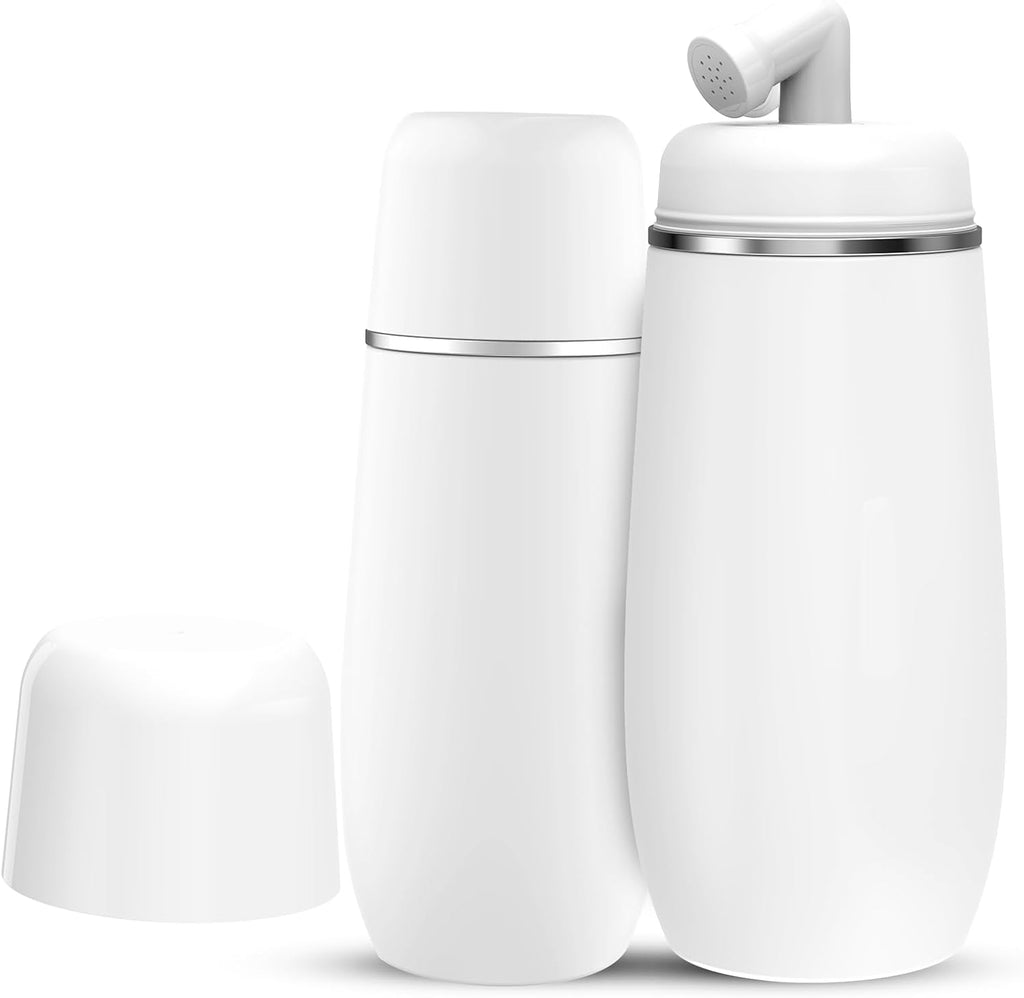 Portable Bidet for Travel, 400ml Peri Bottle, Handheld Personal Hygiene Cleaner, Leakproof & Reusable Wash Bottle for Women & Men (White)