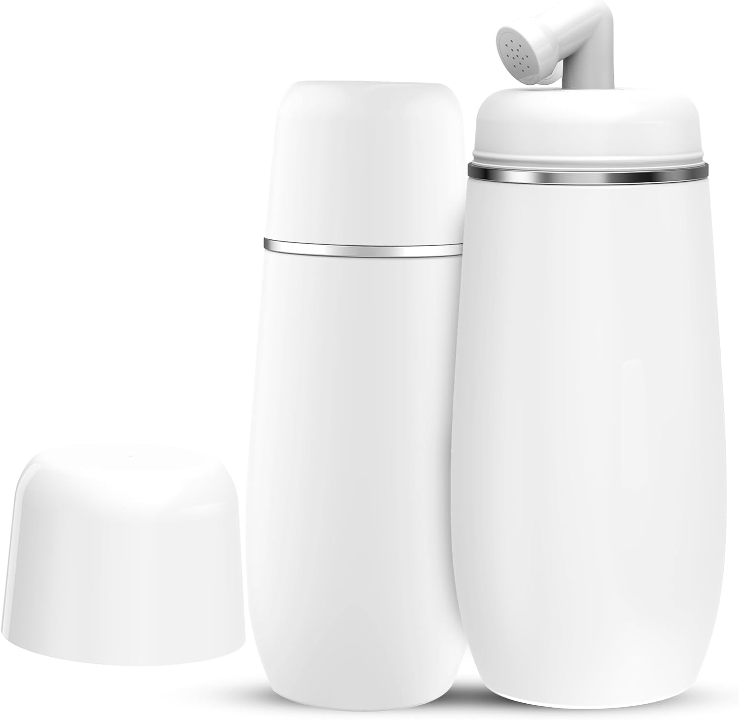 Portable Bidet for Travel, 400ml Peri Bottle, Handheld Personal Hygiene Cleaner, Leakproof & Reusable Wash Bottle for Women & Men (White)