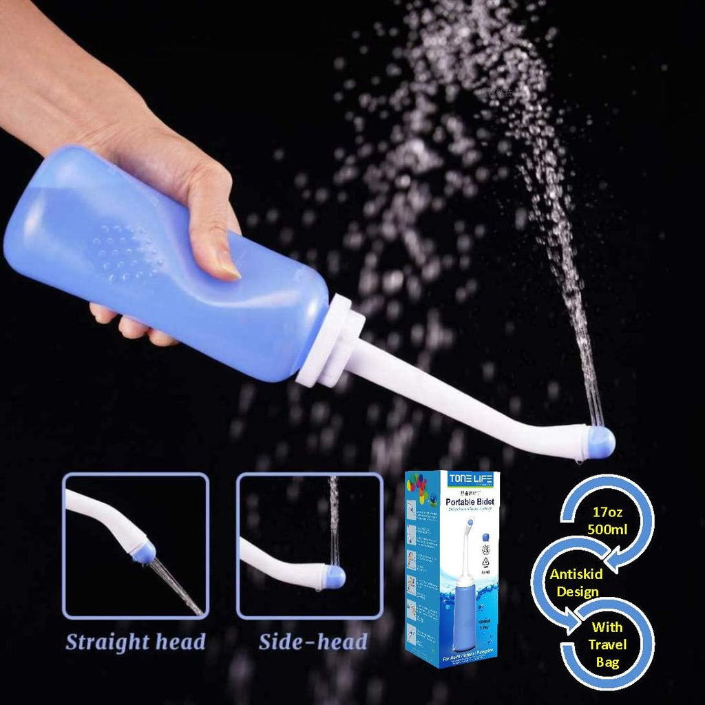 2PCS Portable Bidet - Squeeze Momwasher Bottle 500ml 17oz - Portable Shower-Travel Bidet Toilet Bottle for Adult Women,Postpartum Care,Hemorrhoids,Post-Surgery Recovery, Moms,New Baby & Eldery