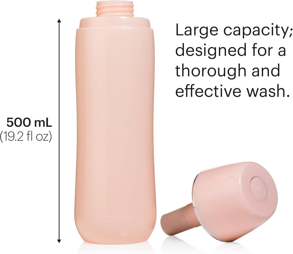 Brondell GoSpa Advanced Portable Bidet for Travel–Pop-Up Nozzle System –High-QualityCompact Bidet with Discreet Travel Bag for Convenient Storage–500mL, Pink