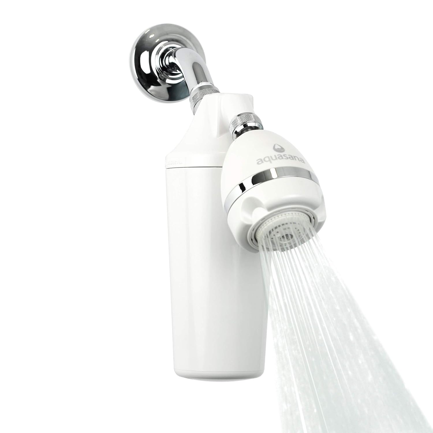 Aquasana Shower Filter | Dermatologist-recommended for softer, healthier skin & hair | Proven to reduce 90% of chlorine for 6 months | High pressure | Includes shower head | AQ-4100