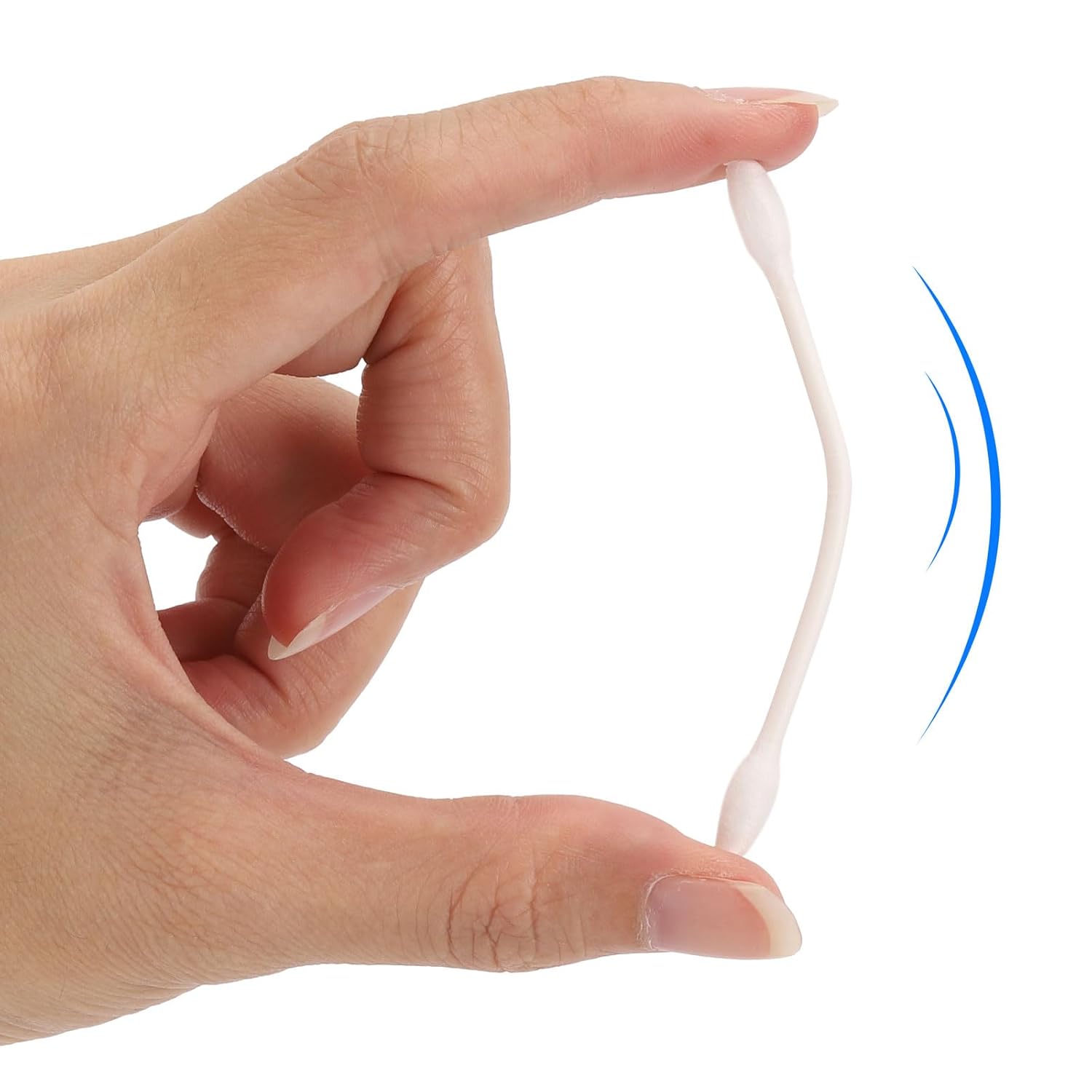 800 Count Precision Tips Cotton Swabs 3" Double Pointed Tip Ear Swabs with Paper Sticks Cotton Buds Cotton Tipped Applicators
