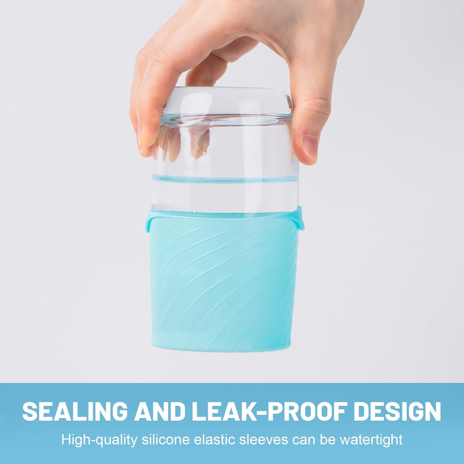 Bottle Covers for Travel, Leak Proofing, Travel Size Container Silicone toiletry sleeves, Leak Locks Travel Accessories for Shampoo Wash Body Bottles and other beauty and personal care(8pcs)