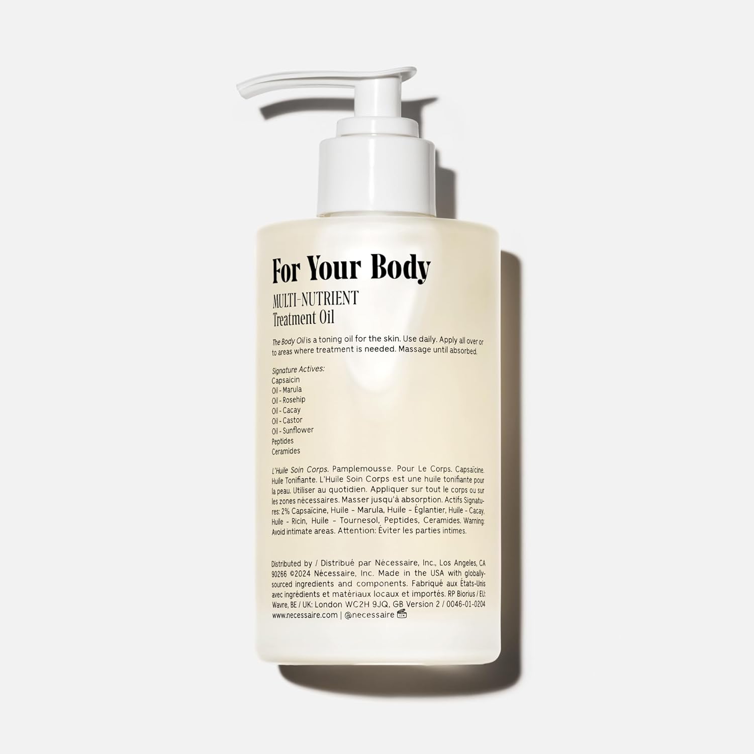 Nécessaire The Body Oil. Multi-Nutrient Treatment Oil For Radiant Skin. 150ml / 5.1 fl oz