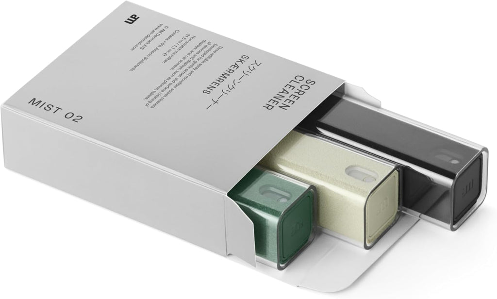 am Screen Cleaner Mist Spray with Microfiber Cloth Around – Alcohol-Free, Streak-Free Screen Cleaning Kit for Smartphones, Tablets, Laptops, Smart TVs & Car Screens, 3 Pack, Green