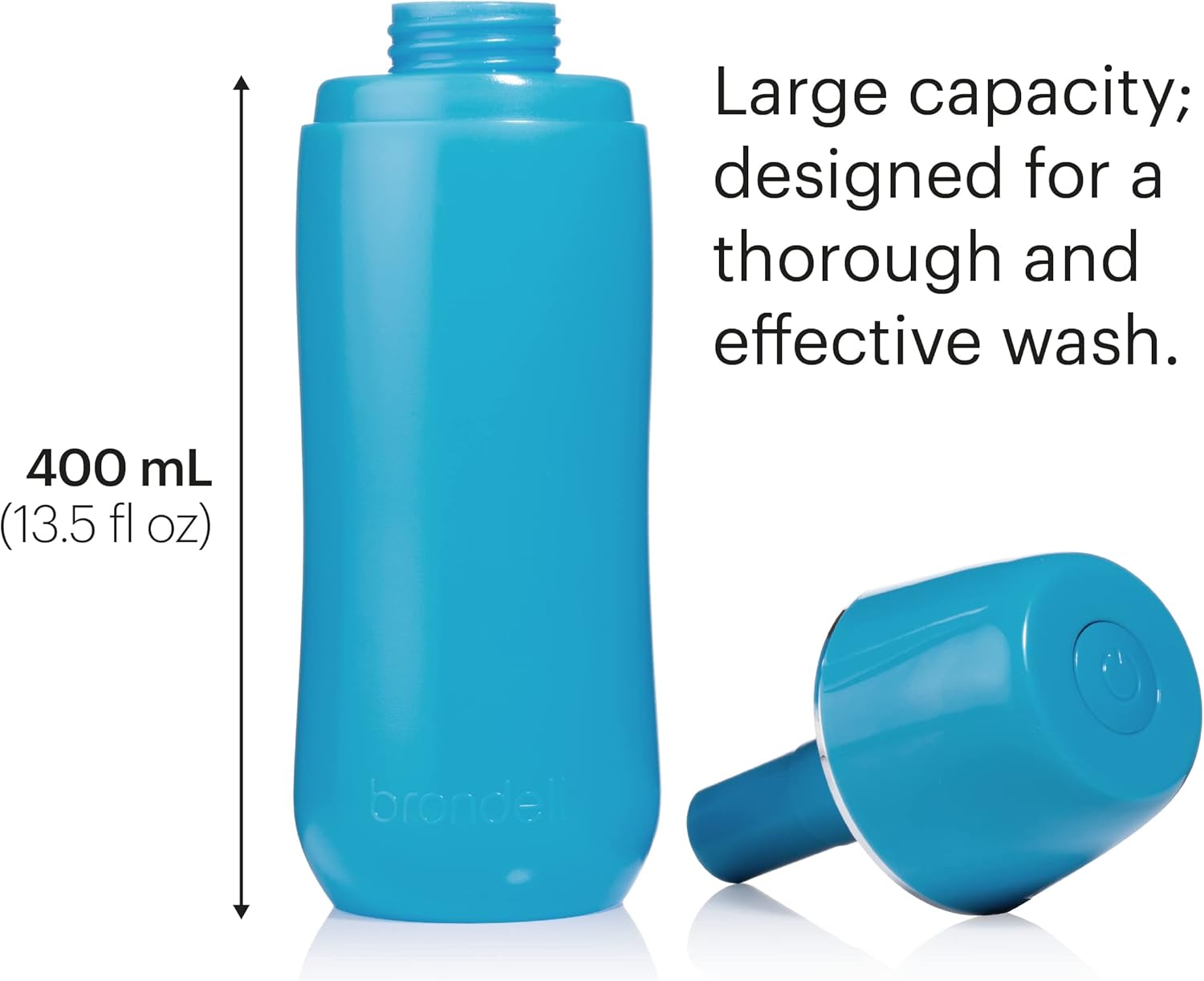 Brondell GoSpa Advanced Portable Bidet for Travel–Pop-Up Nozzle System –High-Quality Compact Bidet with Discreet Travel Bag for Convenient Storage–400mL, Blue