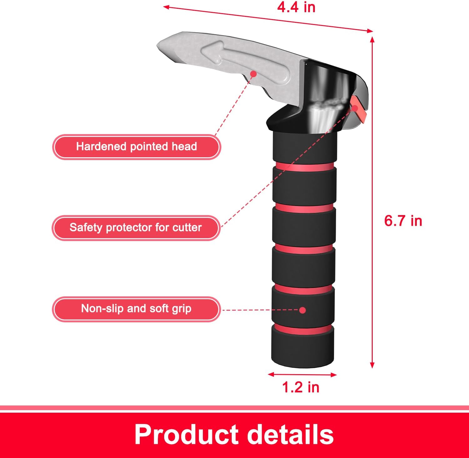 3 in 1 Elderly Car Handle Assist Support Multifunction Handle for Seniors and Handicapped