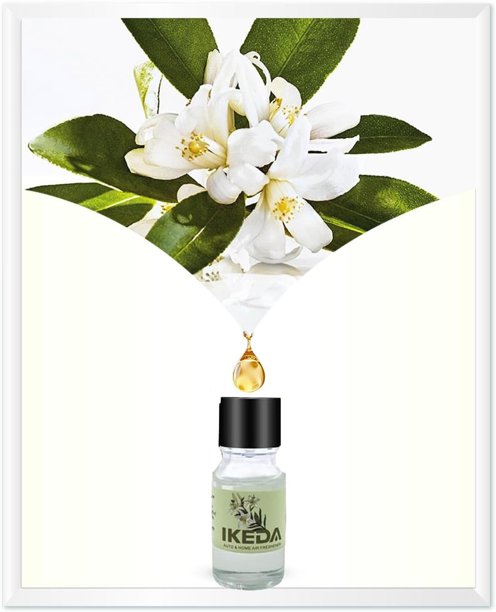 Car Air Freshener,White Musk Hand Woven Hanging Natural Odor Eliminator with 10ml Essential Oil,Wooden Diffuser Balls Deodorizer for Home, Vehicles