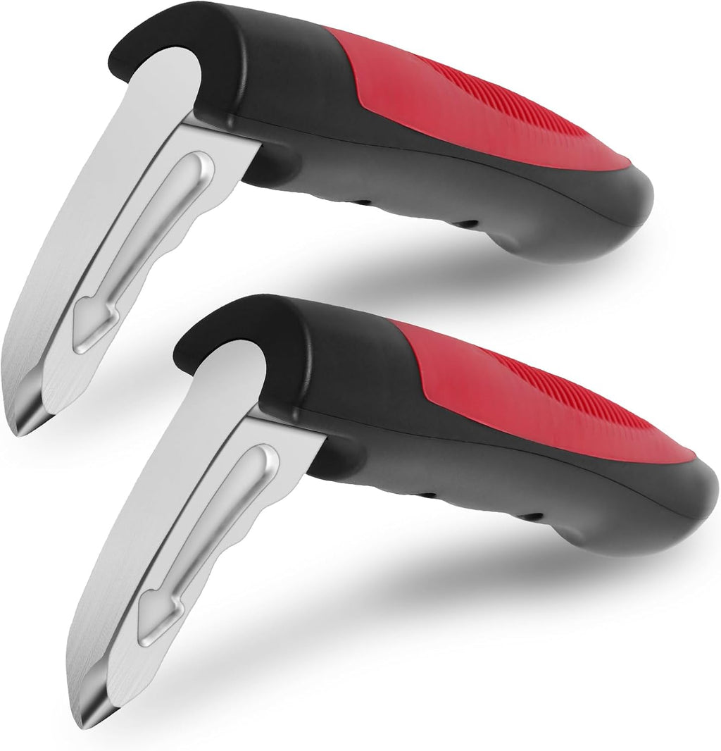 Car Cane Door Handle for Elderly, 2 in 1 Multifunction Vehicle Support Handles, 2Pcs Portable Car Door Assist Handle, Automotive Car Handle Assist for Elderly(red)