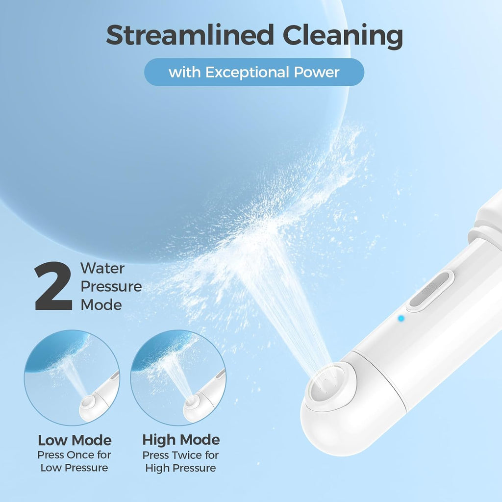 Portable Bidet for Travel, Rechargeable Electric Handheld Bidets with 2 Spray Modes - IPX7 Waterproof, 350 ML Travel Bidet for Women Men Baby Cleaning