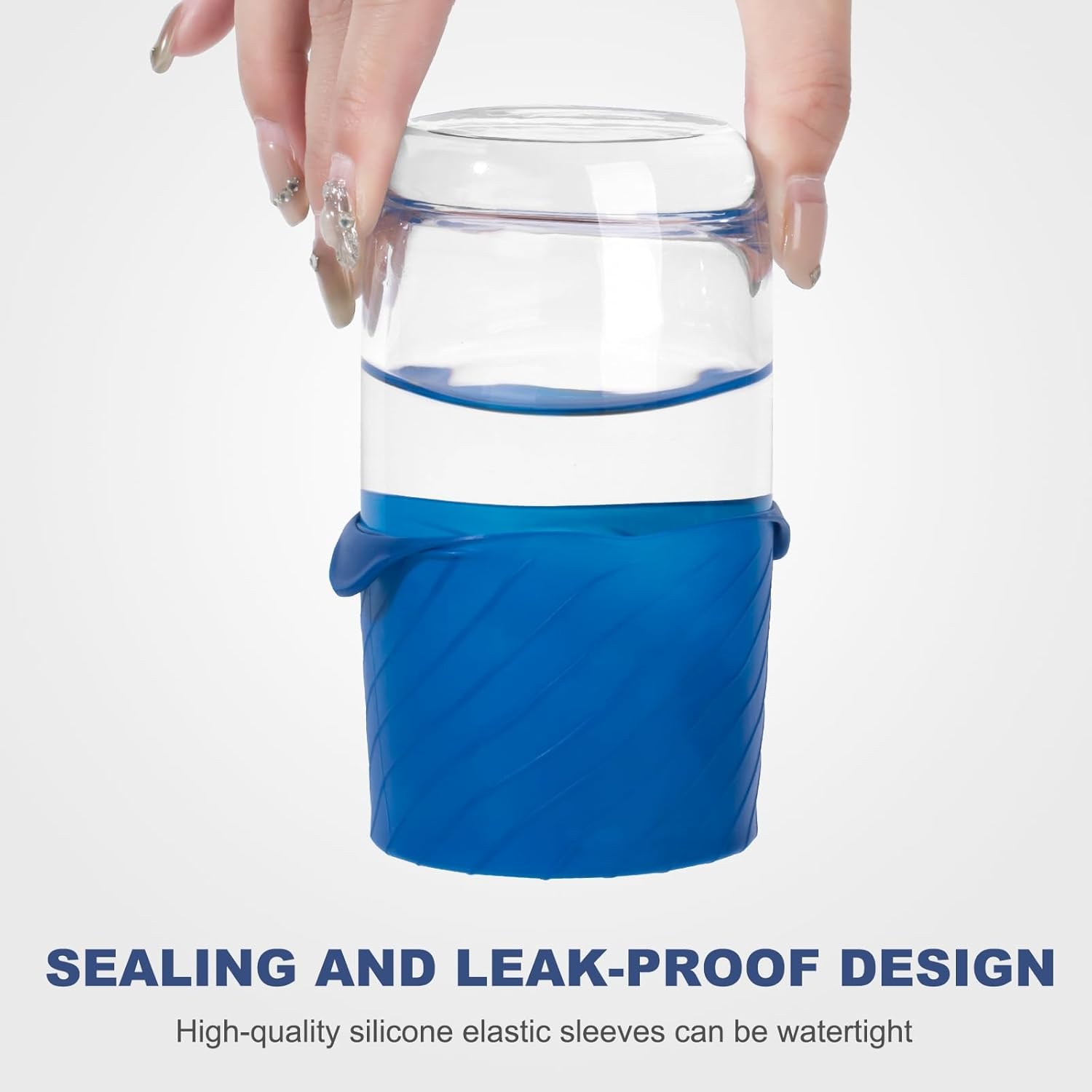 Bottle Covers for Travel, Elastic Sleeves for Leak Proofing, Silicone toiletry Containe sleeves, Leak Locks Travel Accessories for Shampoo Conditioner Wash Body Bottles (16pack)