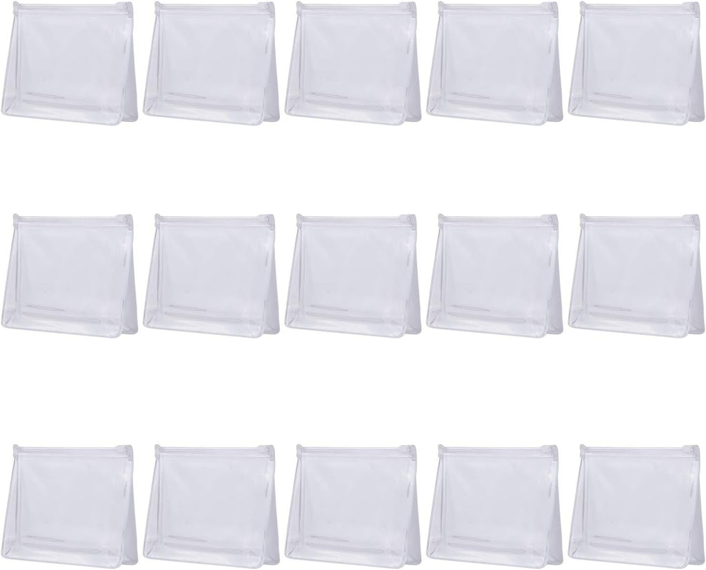 20 PCS Mini Clear Makeup Bag Small Clear Plastic Cosmetic Bags with Zipper Travel Toiletry Makeup Bag