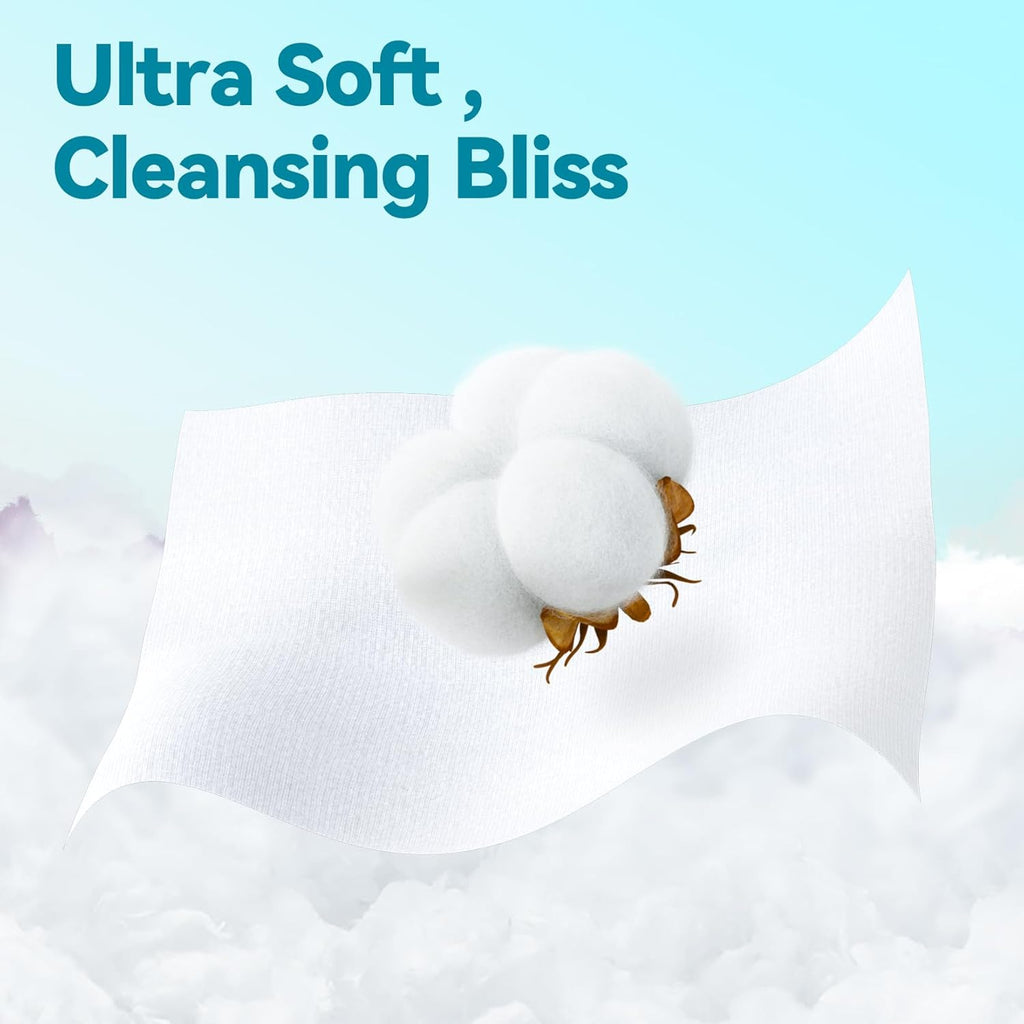 Winner Disposable Face Towel - 100% Cotton Facial Towels, Unscented Facial Wash Cloth for Sensitive Skin, Super Soft & Thick Facial Towels, Makeup Remover Dry Wipes, 480 Count