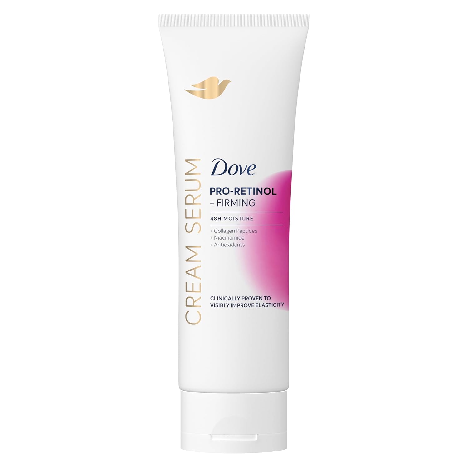 Dove Cream Serum Pro-Retinol + Firming for Elasticity and Firmness, with Collagen Peptides, Niacinamide and Antioxidants Lotion, 8 oz