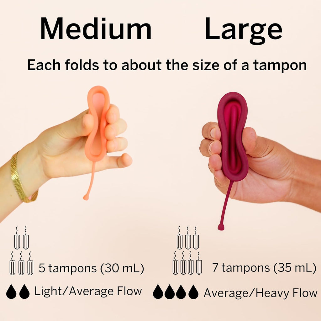 Menstrual Discs with Sterilizer - Ranked 1 for Most Comfortable Soft Reusable Period Disc - Kills 99.9% of Germs with Cleaner Steamer - Wash Your Disc in 3 Minutes! - Compact Sanitizer Kit