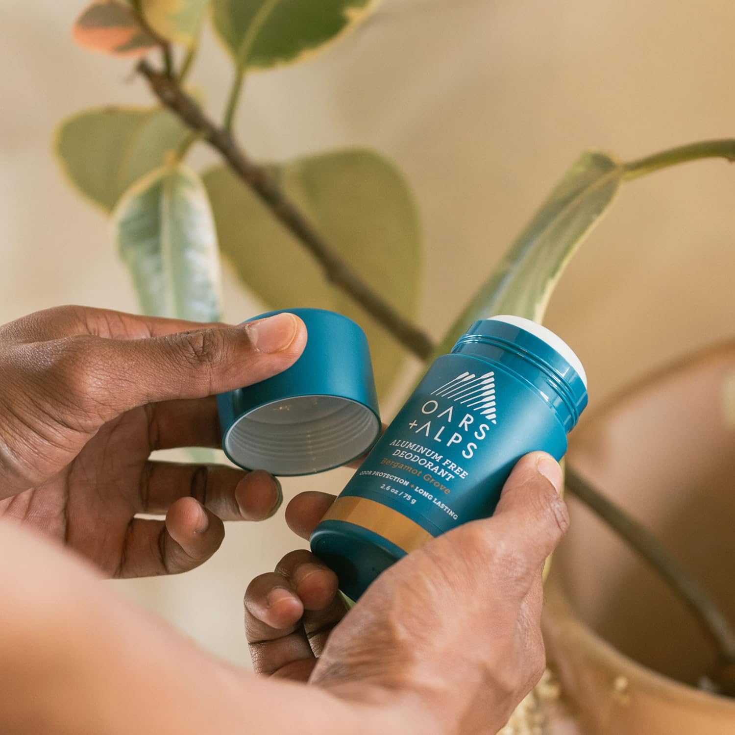 Oars + Alps Deodorant for Men & Women, Aluminum Free Deodorant for Men, Dermatologist Tested, Clean Ingredients, Non Toxic, Vegan, Long Lasting, Odor Protection, Bergamot Grove, 1pk, 2.6oz