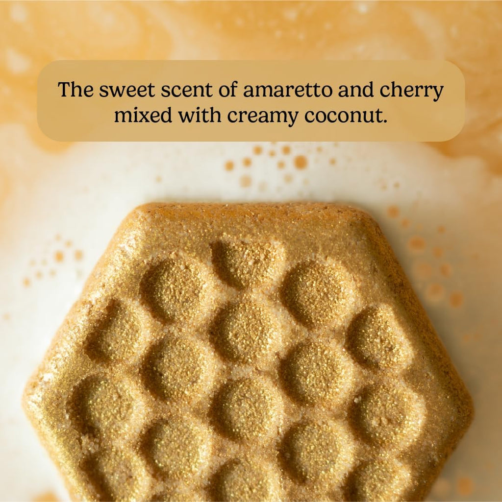 PACHA SOAP Co. Froth Bath Bomb 3 Pack, Sweet Honey Almond - Nourishing, Moisturizing, Naturally Derived & Handcrafted in The USA