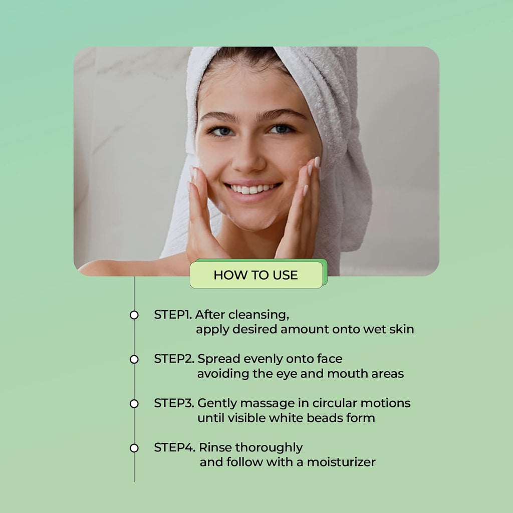 YADAH Green Tea Pure Peeling Gel, 3.4 Fl Oz - pH Balanced Exfoliating Gel with Natural Cellulose for Smooth, Resurface and Even Skin for Moisture Balance