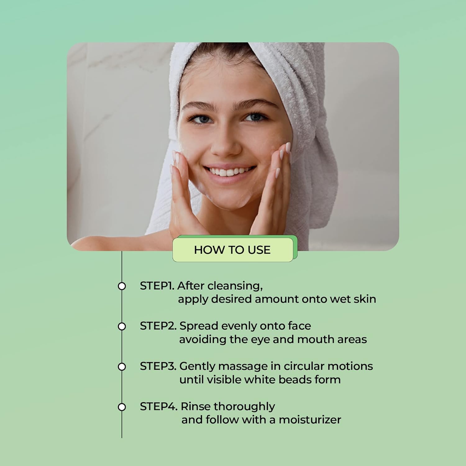 YADAH Green Tea Pure Peeling Gel, 3.4 Fl Oz - pH Balanced Exfoliating Gel with Natural Cellulose for Smooth, Resurface and Even Skin for Moisture Balance