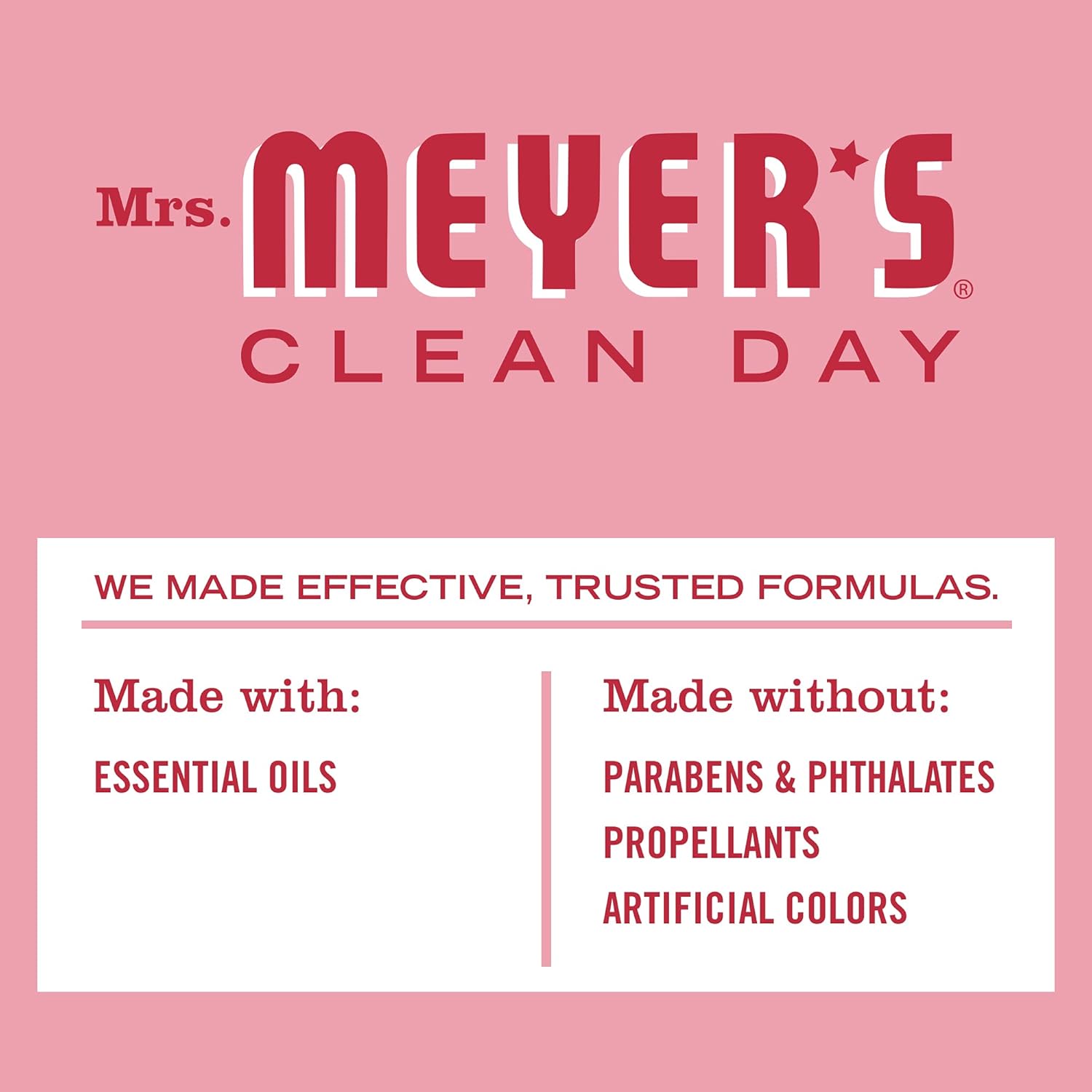 MRS. MEYER'S CLEAN DAY Room and Air Freshener Spray, Non-Aerosol Spray Bottle Infused with Essential Oils, Peppermint, 8 fl. oz