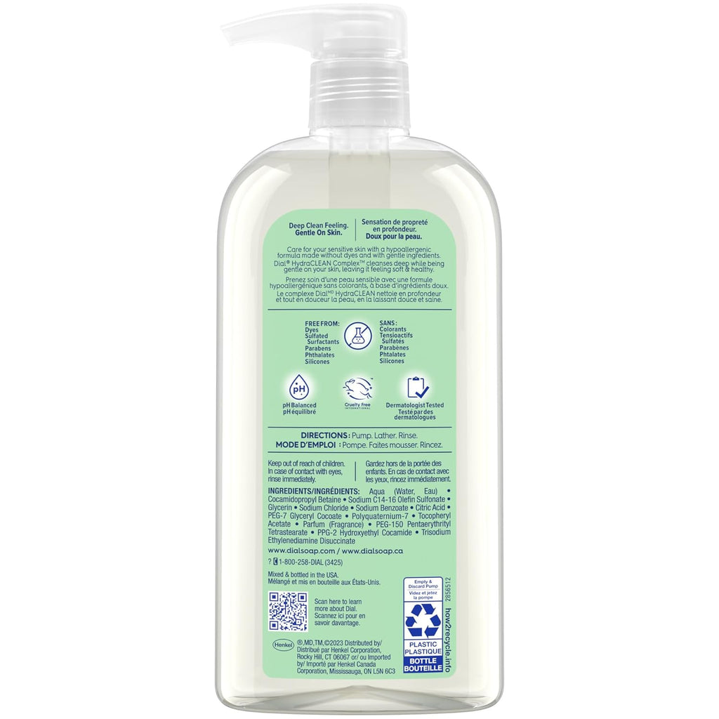 Dial Body Wash, Healthy & Sensitive Aloe Scent, 23 fl oz, Pack of 3