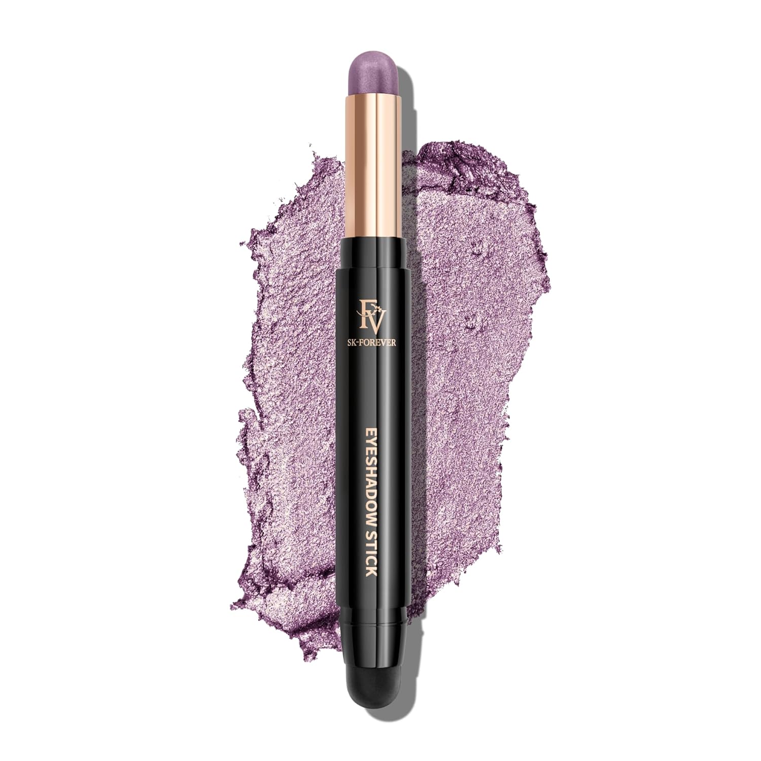 FV Cream Shimmer Eyeshadow Stick，Long Lasting & Waterproof, Multi-Use & High Pigment Eyeshadow Makeup Stick, Amethyst Shimmer