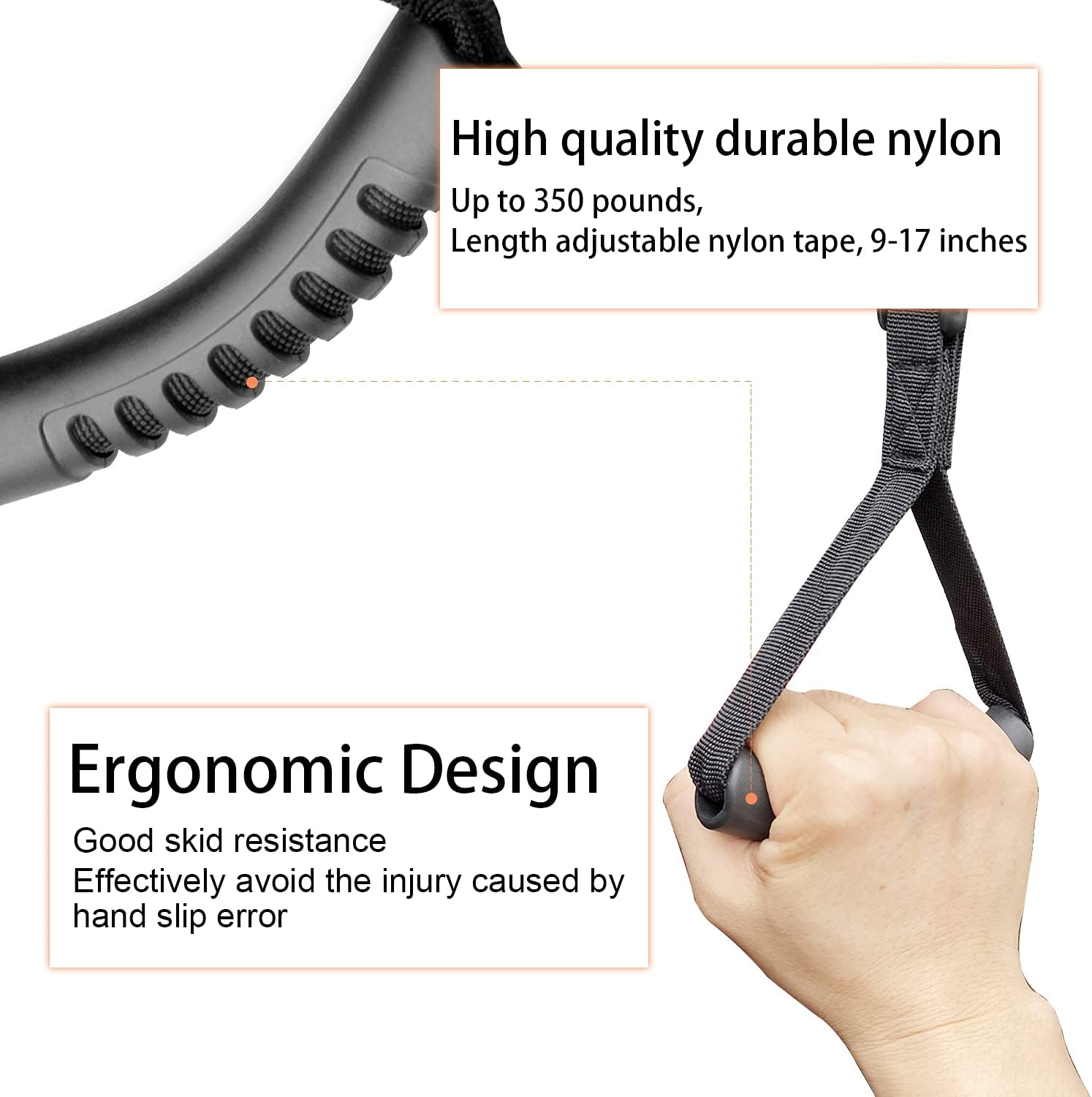 Bentolin Hand Handle Adjustable Standing Safety Black Handle Suitable for Elderly and Assistance- Disability Help (2-Pack