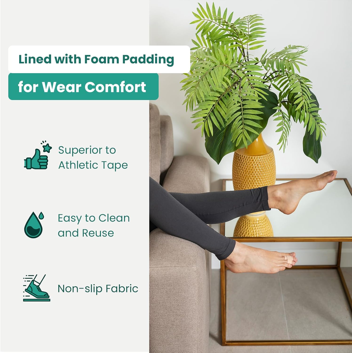 Welnove Hammer Toe Straightener - 8 Pack Broken Toe Wraps - Hammer Toe Corrector for Women - Toe Splints for Crooked Toes, Curled Toes, Bent Toes - (Multi-Size, Beige)