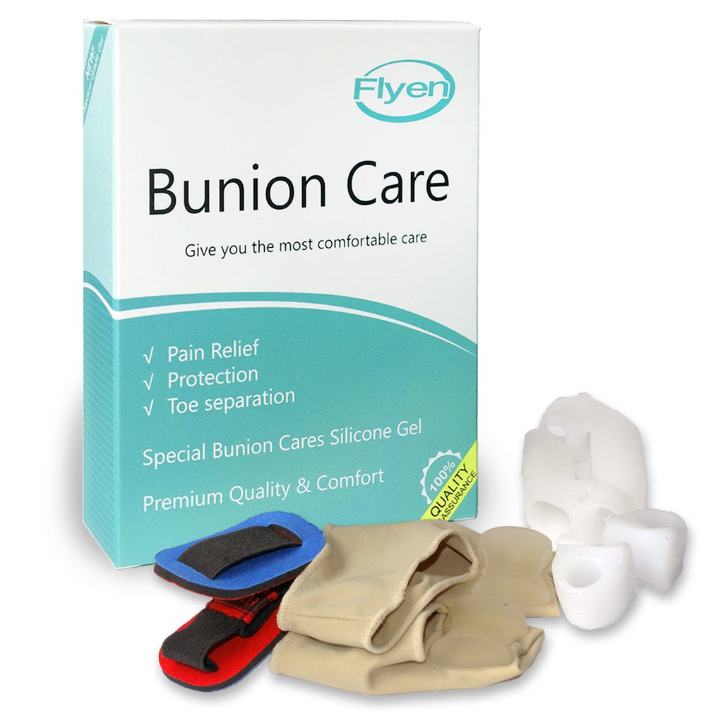 Flyen Bunion Corrector for Women and Men Bunion Pain Relief Protector Sleeves Kit - Relief Pain in Hallux Valgus, Big Toe Spacer Separators Brace Straighteners Splint 1
