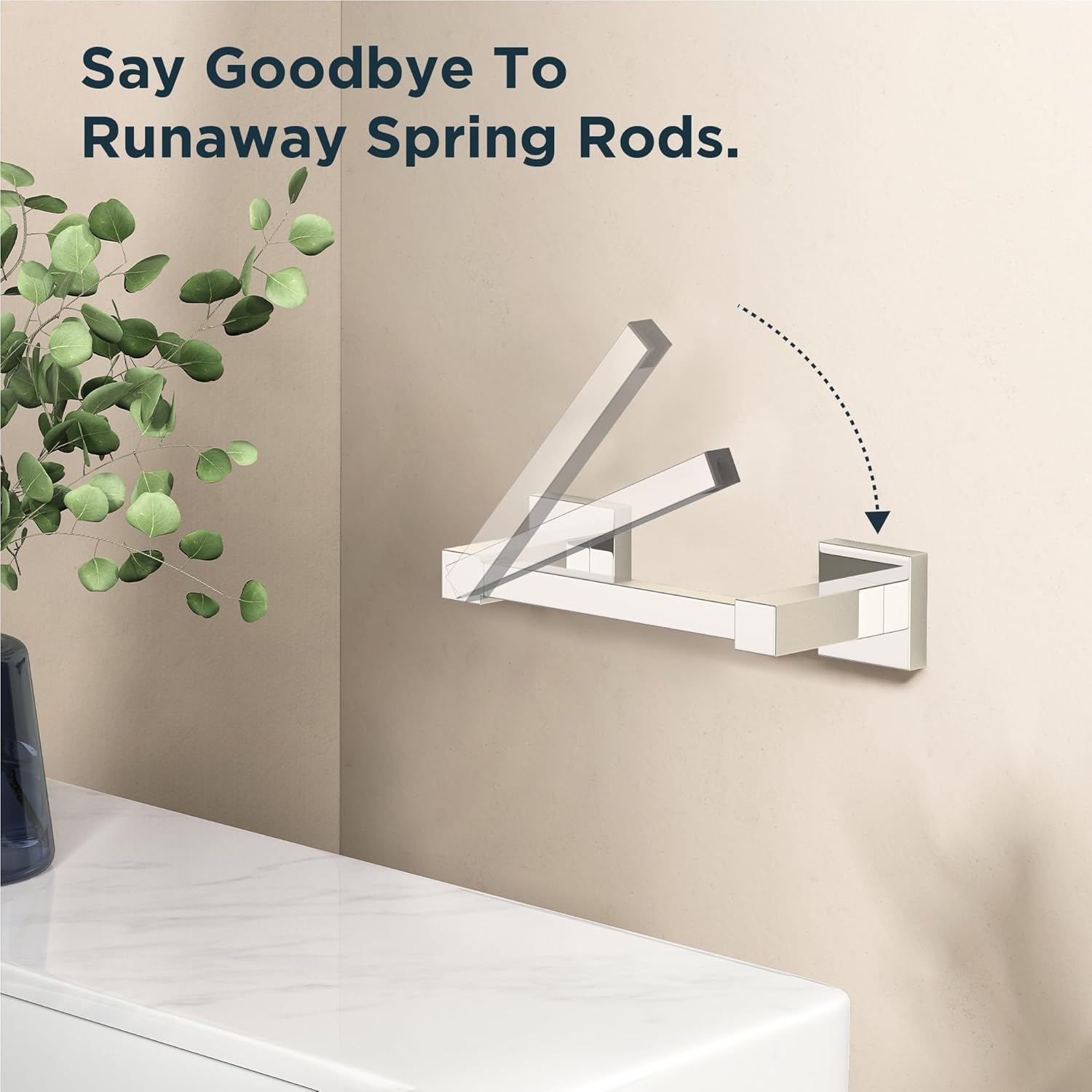 FORIOUS Toilet Paper Holder Set Wall Mount, SUS 304 Stainless Steel Pivoting Toilet Paper Holder and Towel Ring, Hand Towel Holder Set for Bathroom, Square Bathroom Hardware Set, Chrome