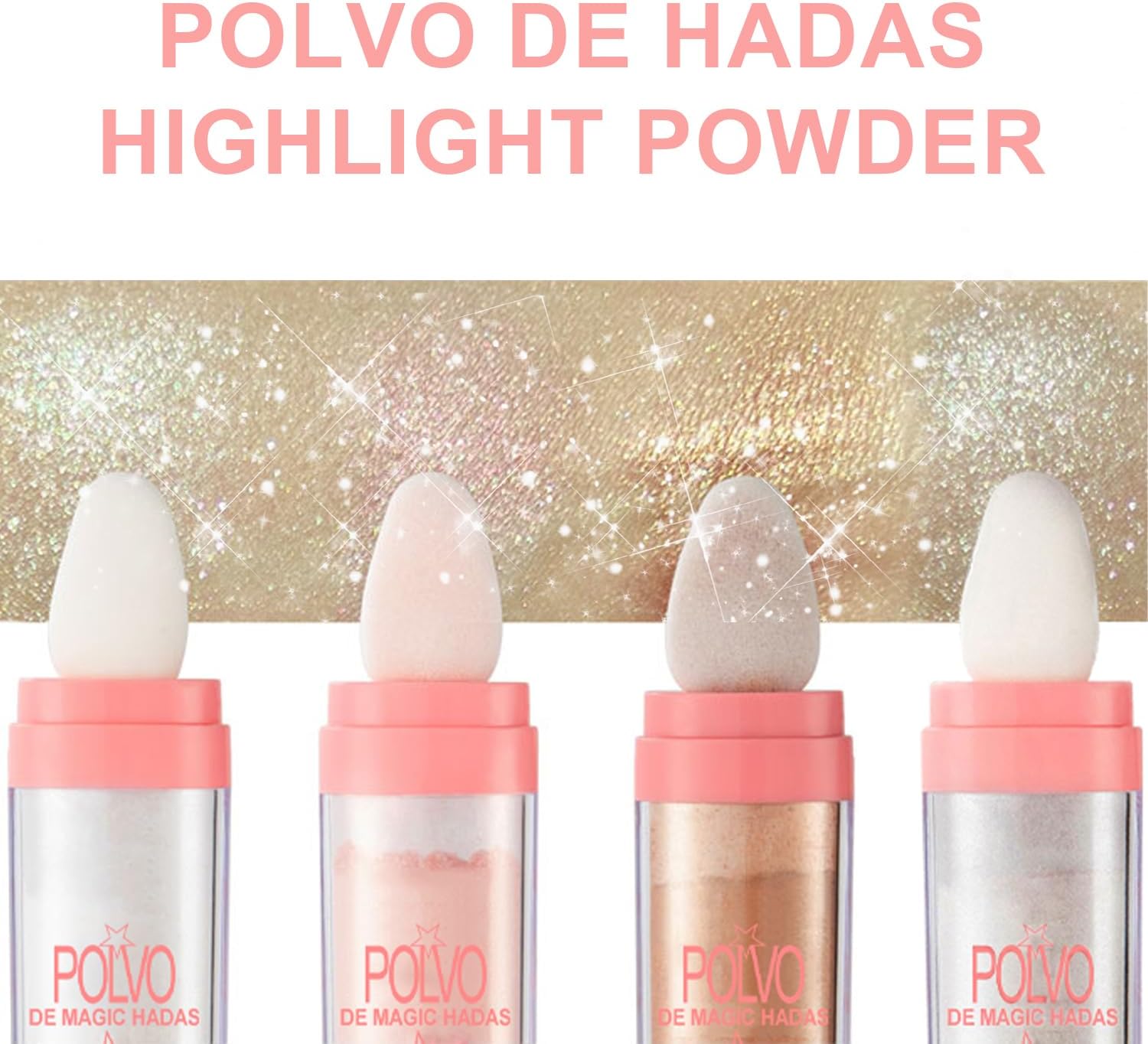 2PCS Hair and Body Glitter Powder, Highlighter Glitter Makeup for Clothes, Festival Rave Prom Loose Sparkle Powder,Holographic Ultra Fine Resin Glitters for Crafts (Pearl White+Pearl White)