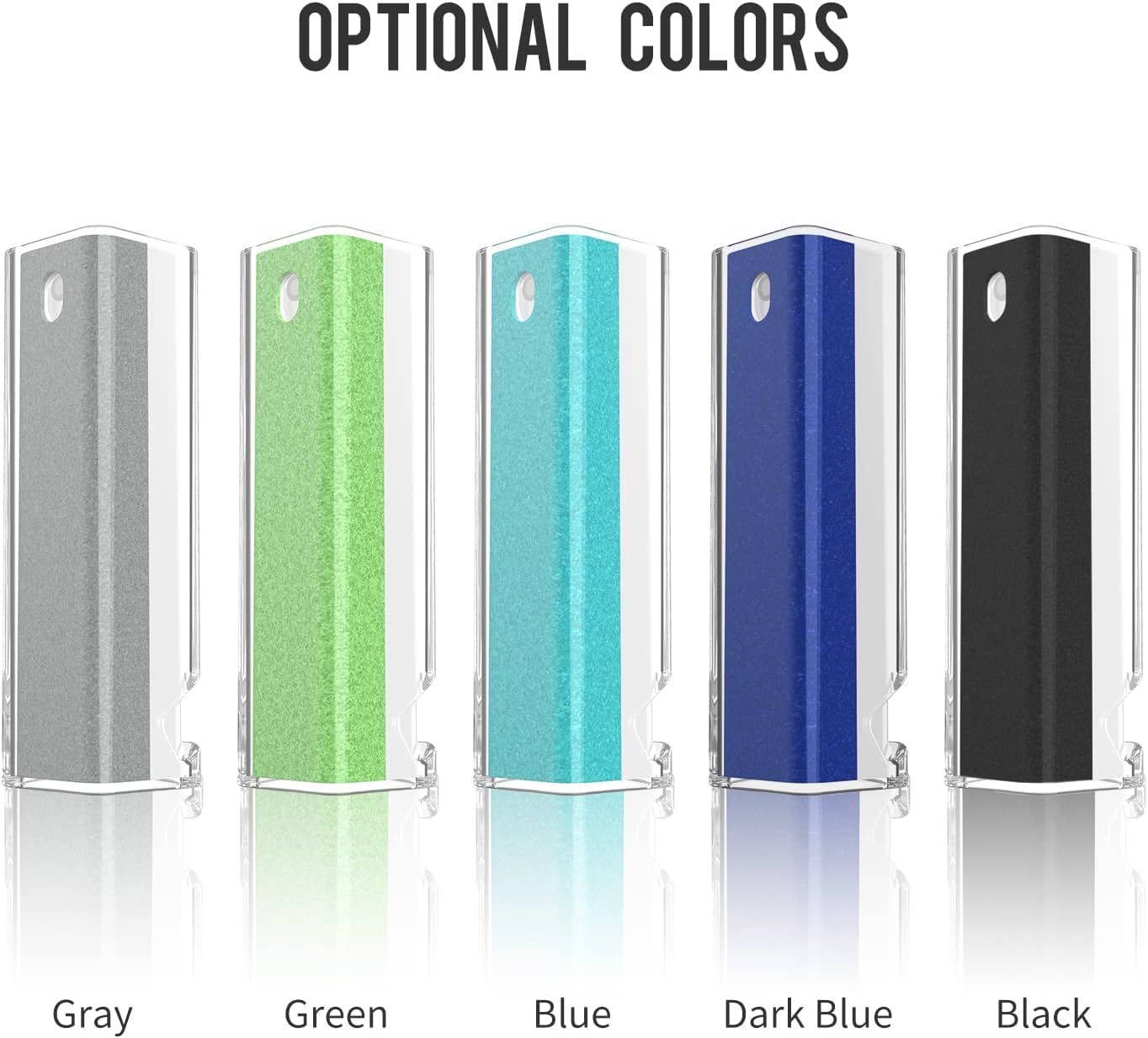 CLICK CLEAN Screen Cleaner, Fingerprint Proof Screen Cleaner Spray, All-in-One Cleaner with Microfiber and Shell for All Phones, Laptop and Tablet Screens (Green)