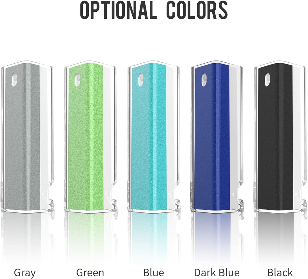 CLICK CLEAN Screen Cleaner, Fingerprint Proof Screen Cleaner Spray, All-in-One Cleaner with Microfiber and Shell for All Phones, Laptop and Tablet Screens (Black)