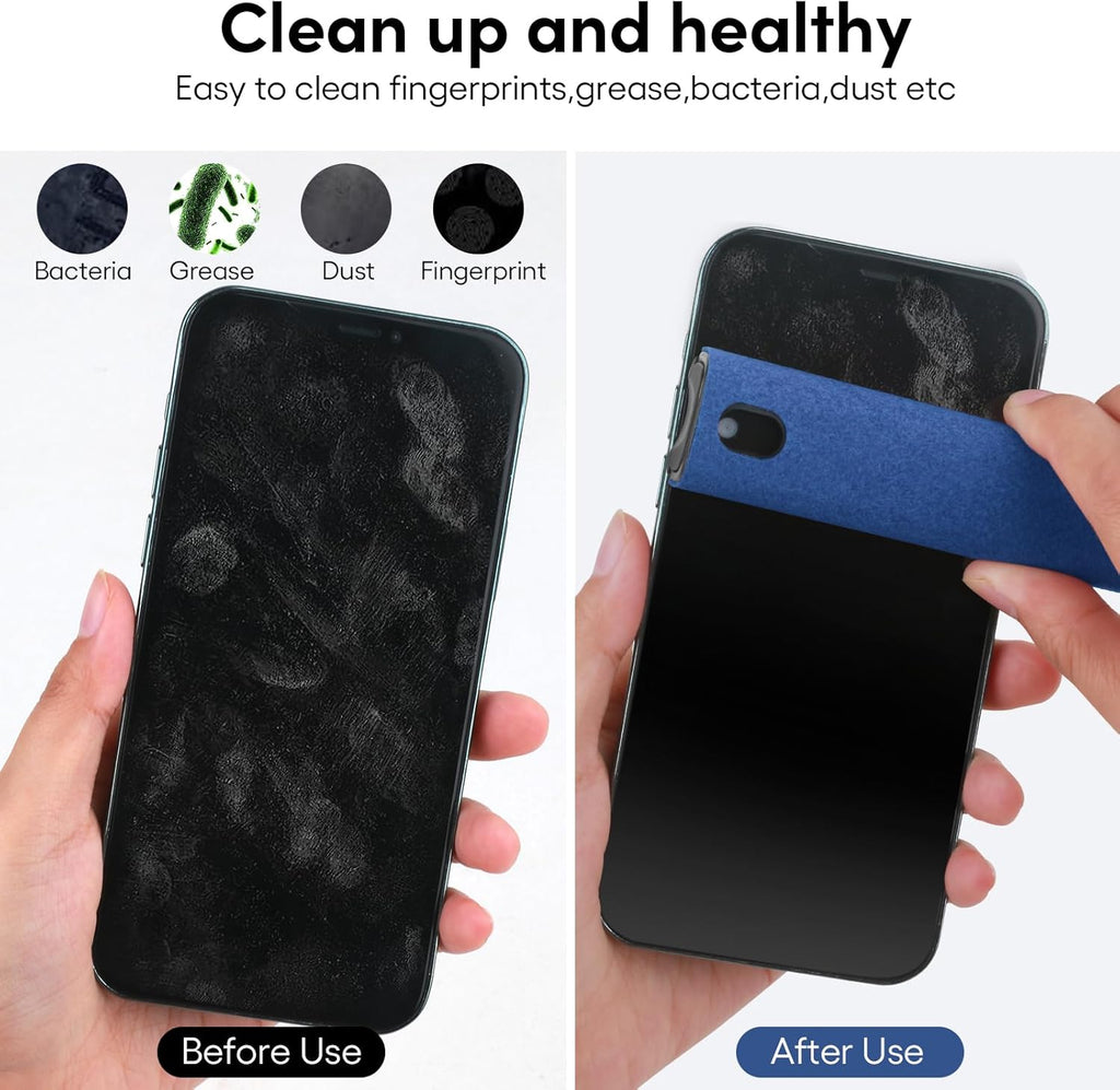 Fingerprint Proof Screen Cleaner,3 in 1Touchscreen Mist Cleaner Spray Wipe Cleaner,Safe for All Phones, Computer, Laptop, Tablet and Car Screen(Grey Blue)