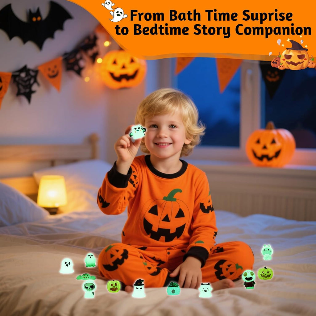 Bath Bombs for Kids, Halloween Organic Natural Bath Bomb with Toys Inside, Boys Girls Bath Bomb with Surprise Inside, Bubble Bath Fizz for Kids, 6 Pack