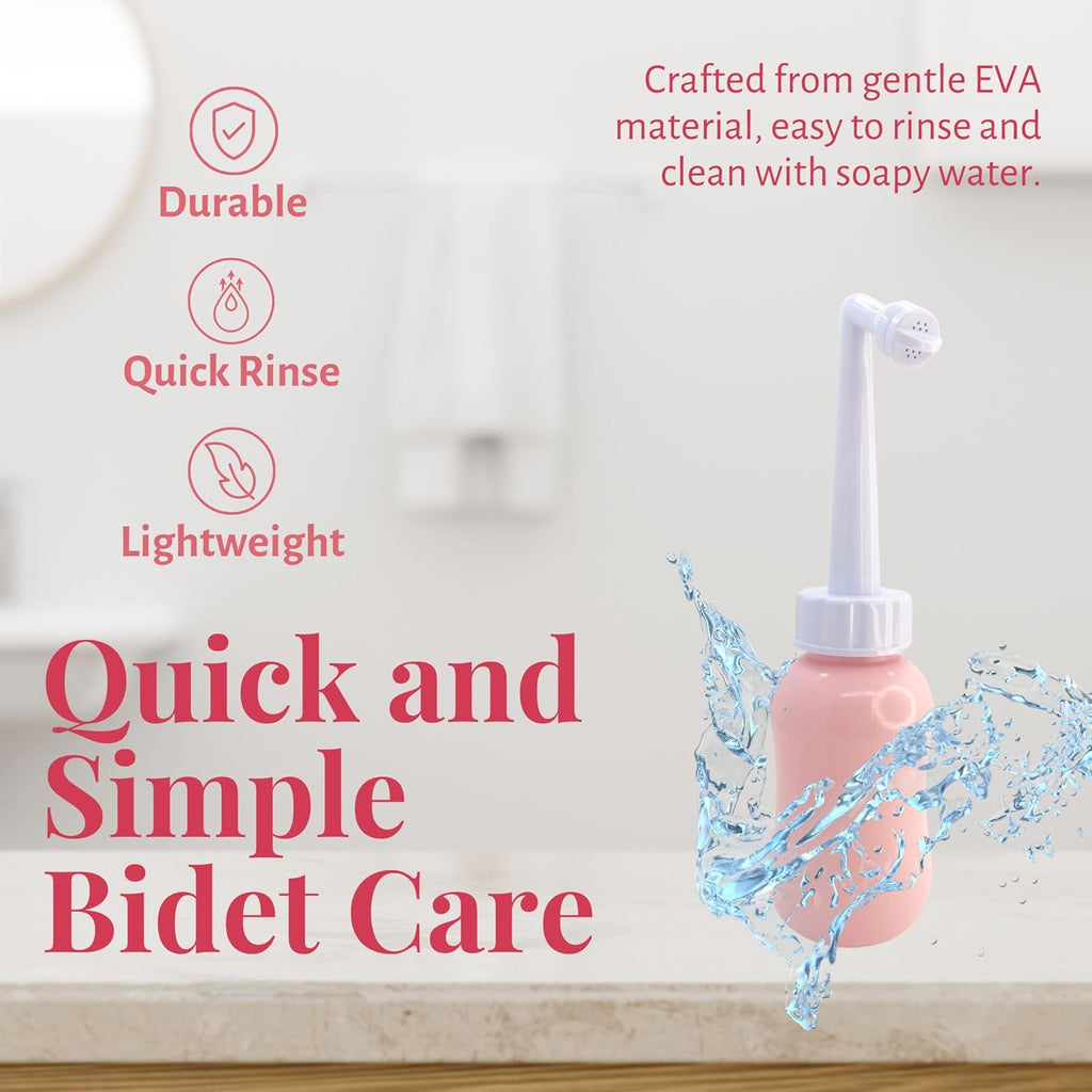 Bottle - Perineal Recovery Postpartum Care and Cleansing Hospital Essentials After Childbirth Labor Personal Hygiene Bidet + Angled spout Large 360 ml (12 oz)