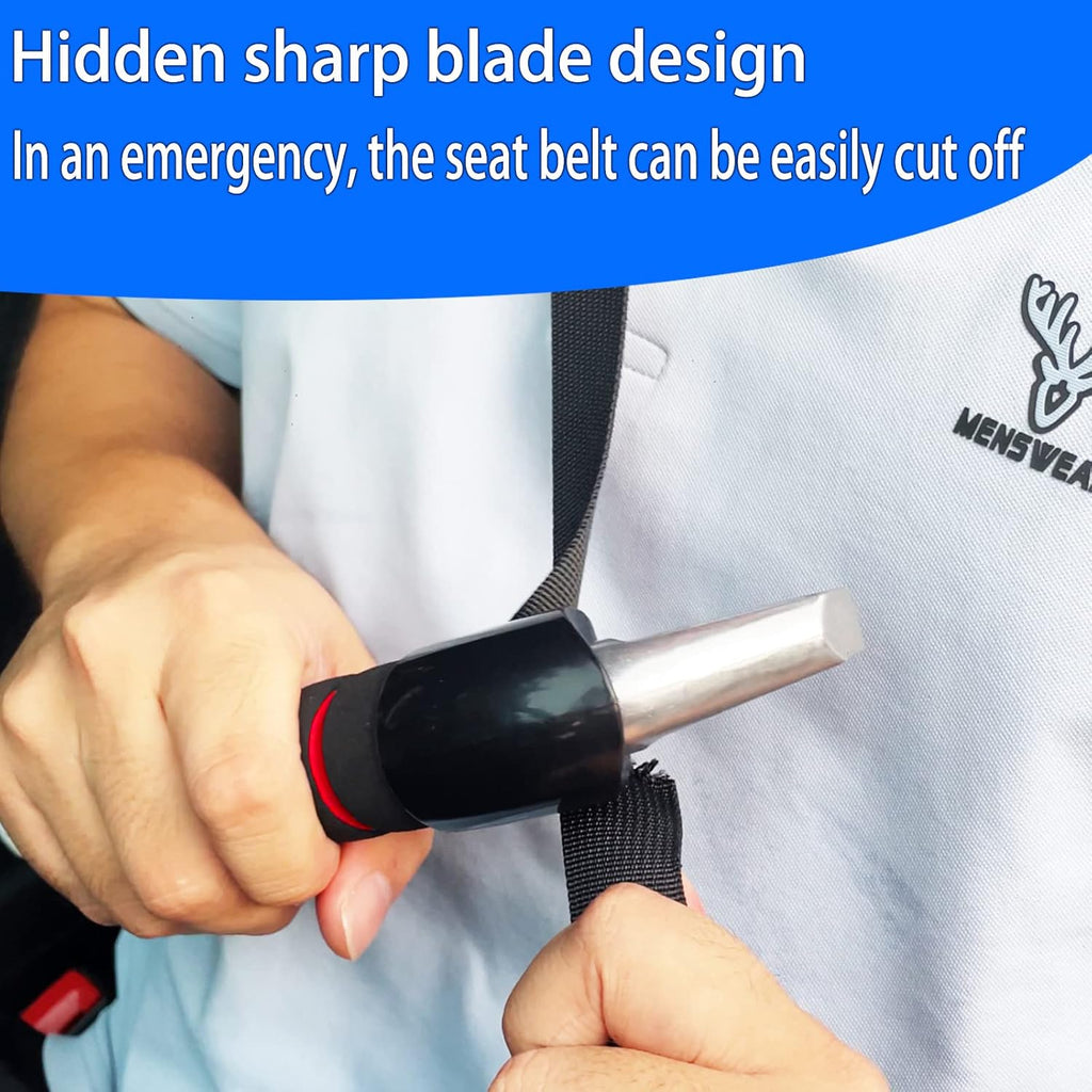 2Pack Car Door Handle for Elderly Car Handle Assist Support Multifunction Handle for Elderly and Handicapped (Red)