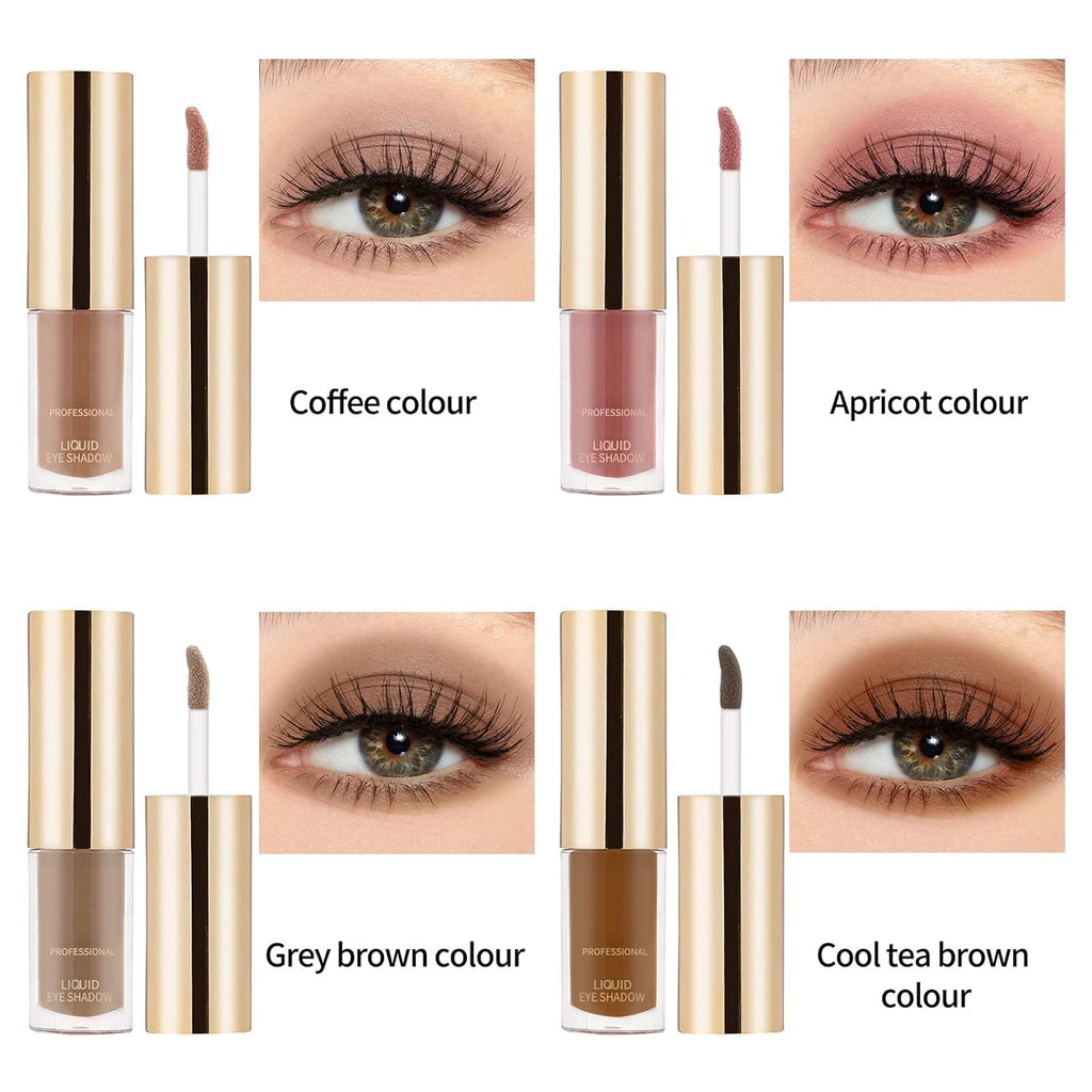 Boobeen Liquid Matte Eyeshadow - Long Lasting Waterproof, Velvet Matte Cream, Neutral Nude Makeup