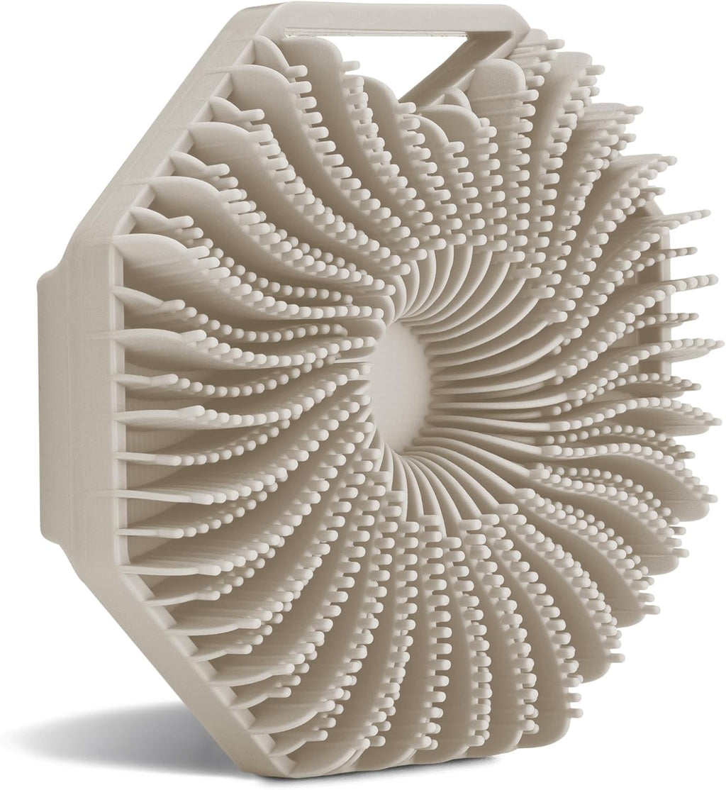 Sud Scrub® Antimicrobial Silicone Body Scrubber, Exfoliating Body Scrubber for Sensitive Skin, Eco Friendly Shower Scrubber for Body, Silicone Body Brush for Showering, Clay