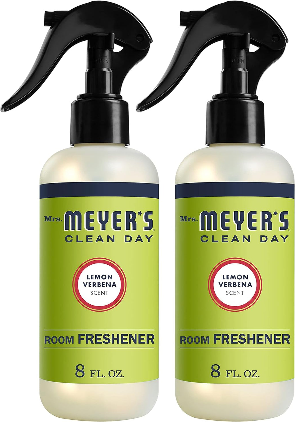 Mrs. Meyer's Clean Day Room Freshener Spray Bottle, Lemon Verbena Scent, 8 Fl oz (Pack of 2)