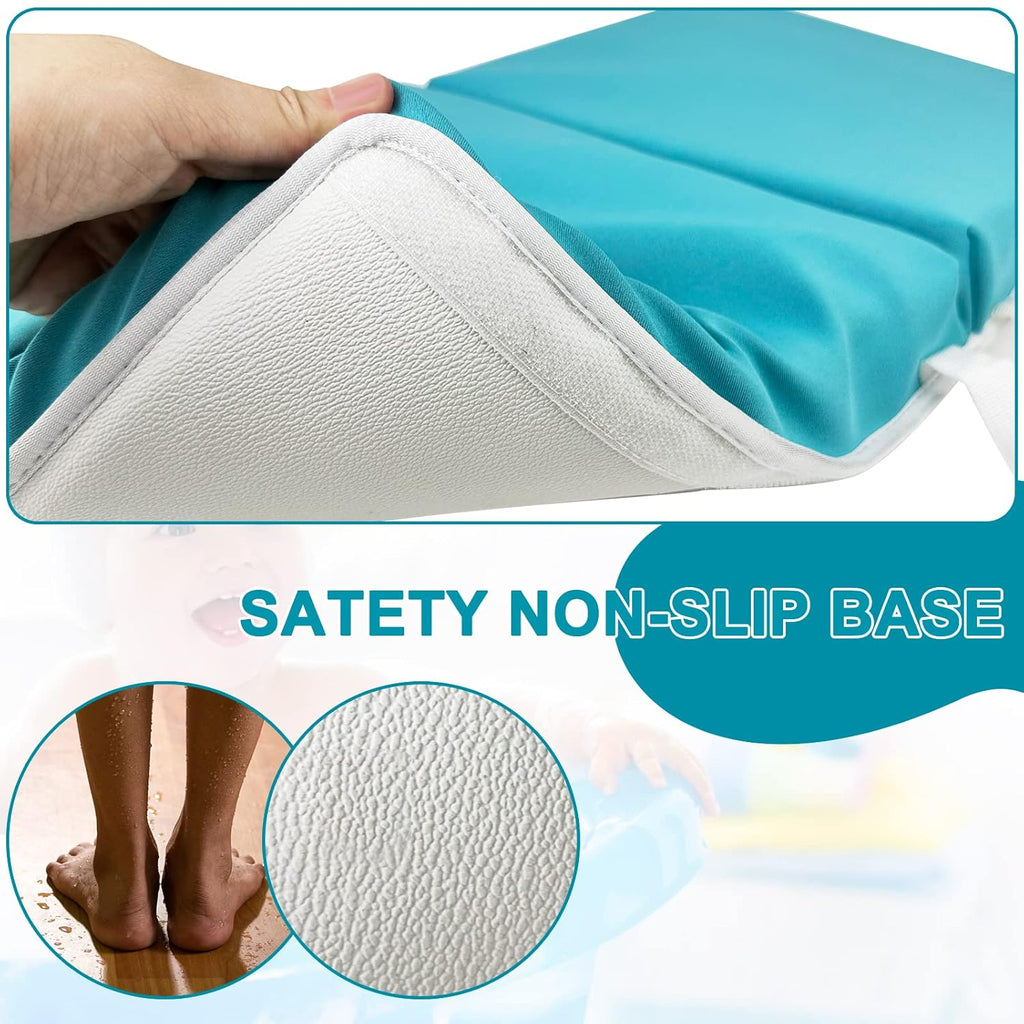 Baby Bath Kneeler and Elbow Rest Pad Set, Bathtub Kneeling Pad, Baby Accessories for Bath, Relieve Your Knees and Elbows