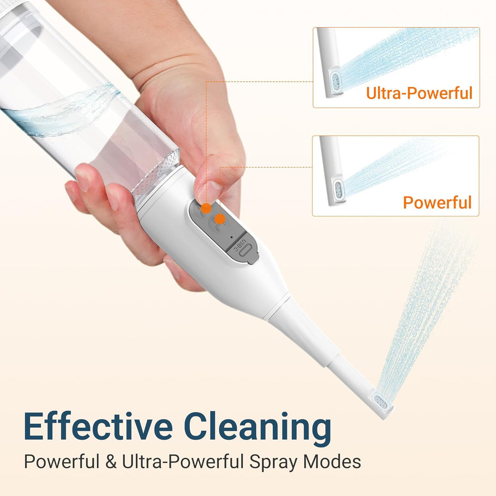 Portable Bidet for Travel – Electric Peri Bottle with Dual Spray Modes, 360° Nozzle, Water Bottle Adapter, USB Rechargeable, Waterproof, Travel Bidet for Postpartum & Personal Hygiene