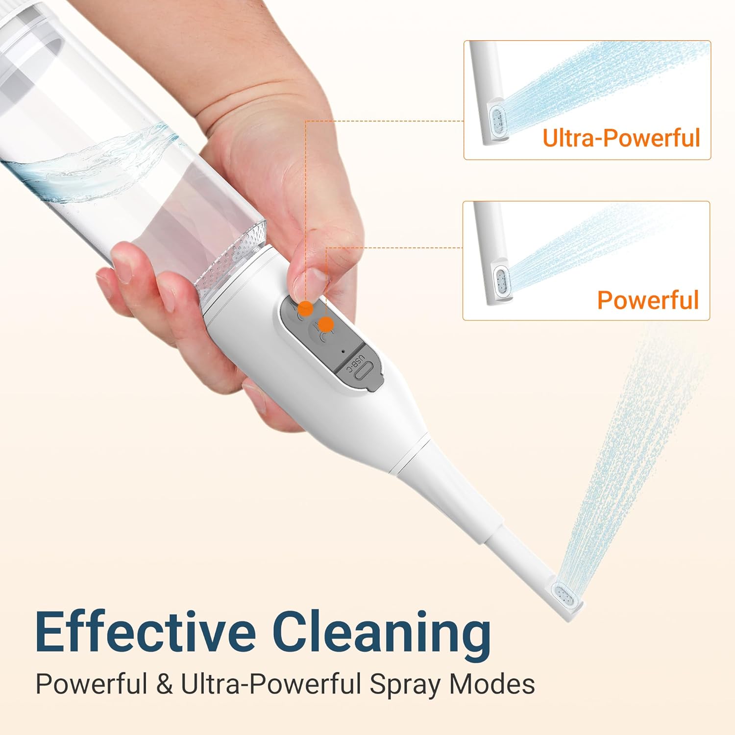 Portable Bidet for Travel – Electric Peri Bottle with Dual Spray Modes, 360° Nozzle, Water Bottle Adapter, USB Rechargeable, Waterproof, Travel Bidet for Postpartum & Personal Hygiene